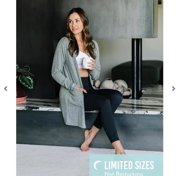 ZYIA Sweaters Zyia Retired Army Green Lounge Boyfriend Cardigan